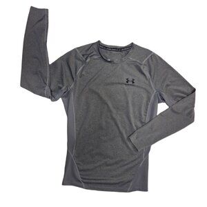 Under Armour HeatGear Long Sleeve Compression Shirt – Men’s Size Large, Gray